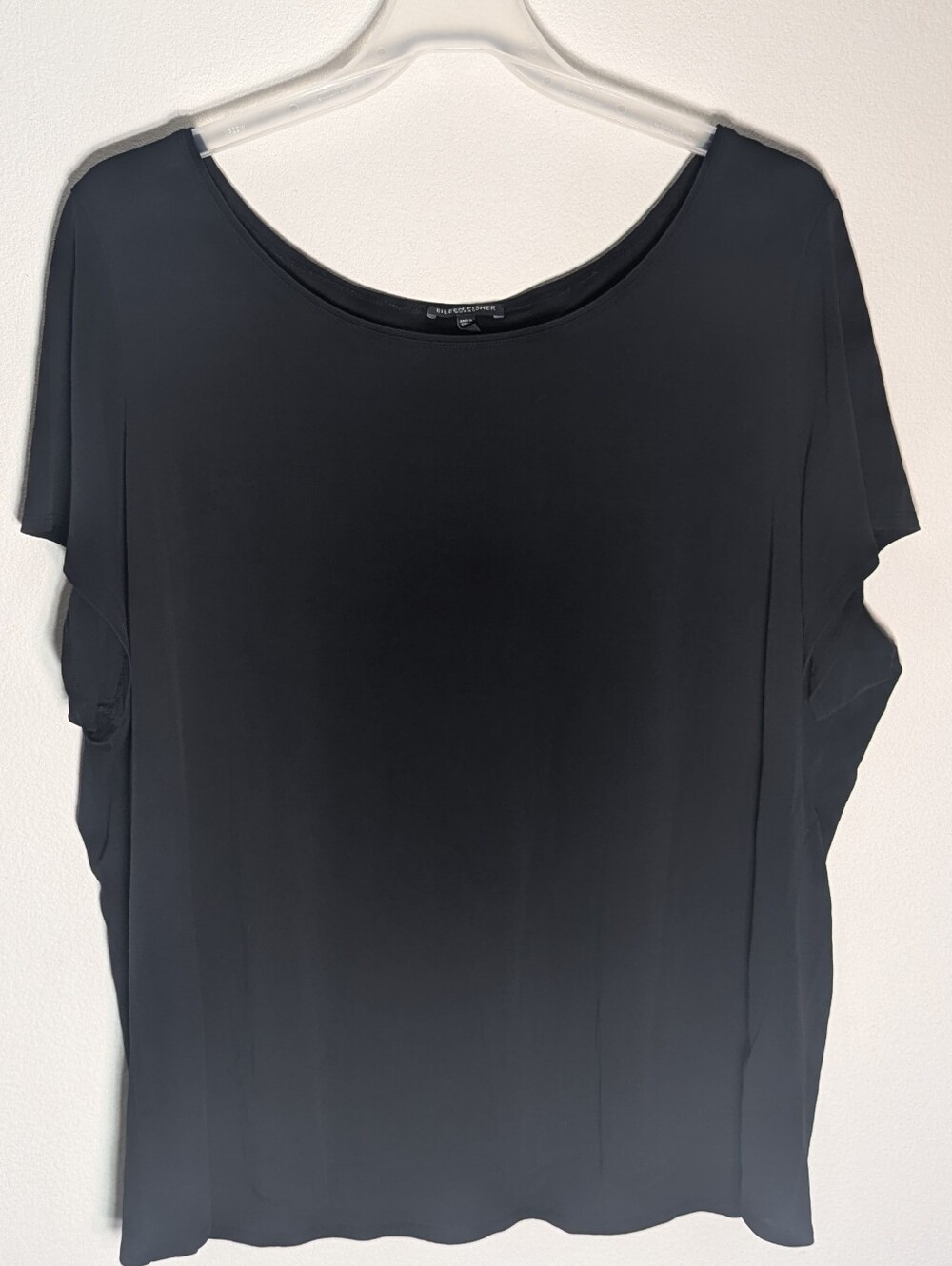 Eileen Fisher Womens Top Blouse Shirt 100% Silk Quiet Luxury Neutral Plus Sze 3X